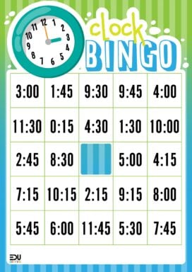 Zegar – bingo (ang)