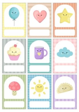 Pastel stamps